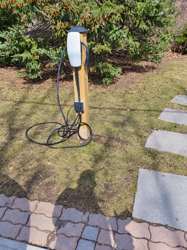 Homesa - EV charger installation - AI-enhanced photograph