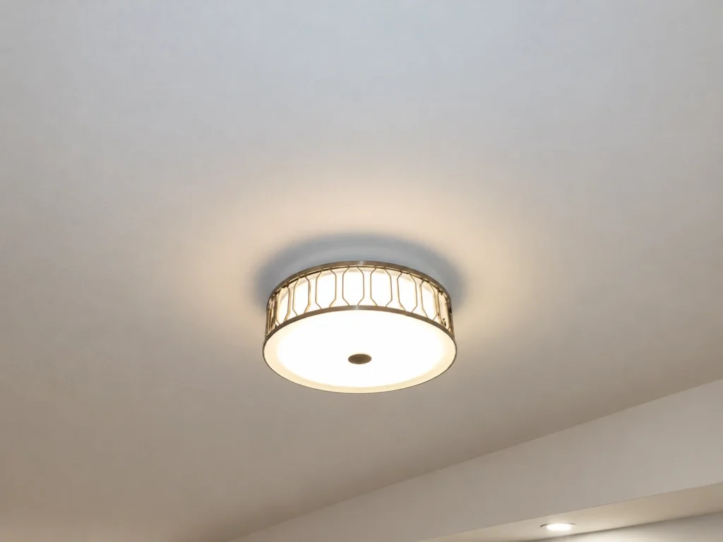 Homesa - Light fixture installation - AI-enhanced photograph