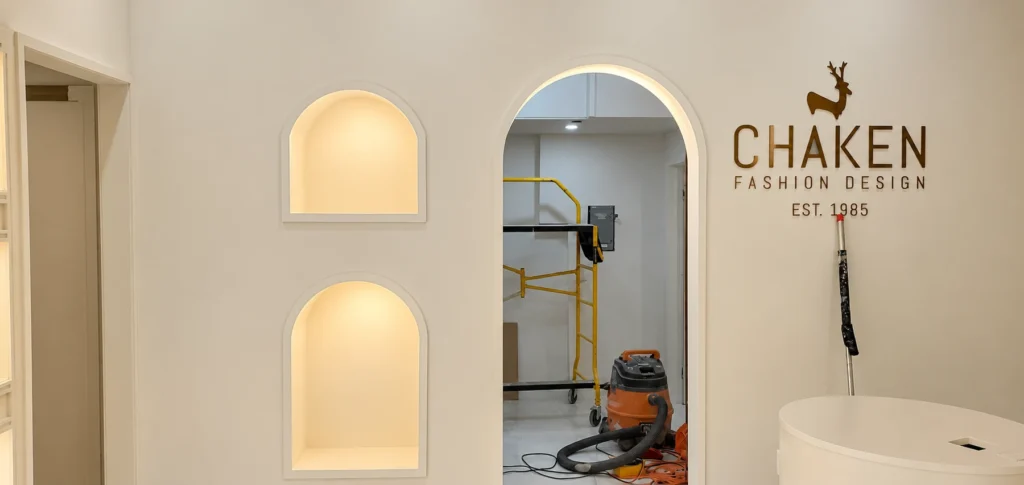 Homesa - Architectural and display lighting - AI-enhanced photograph