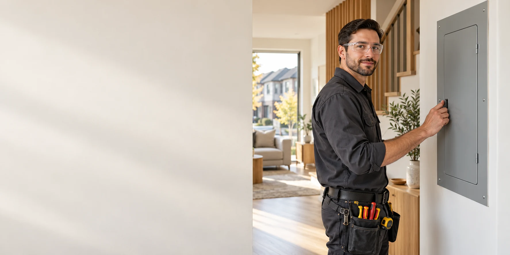 Illustrative residential electrical service scene for Markham