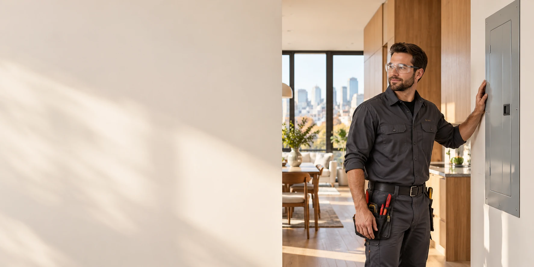 Illustrative residential electrical service scene for North York