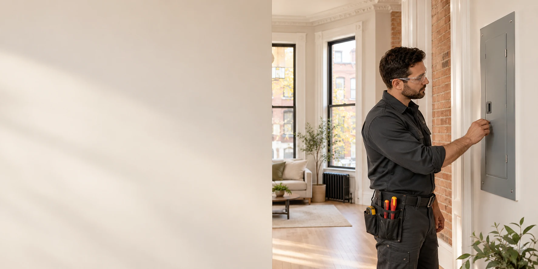 Illustrative residential electrical service scene for Toronto