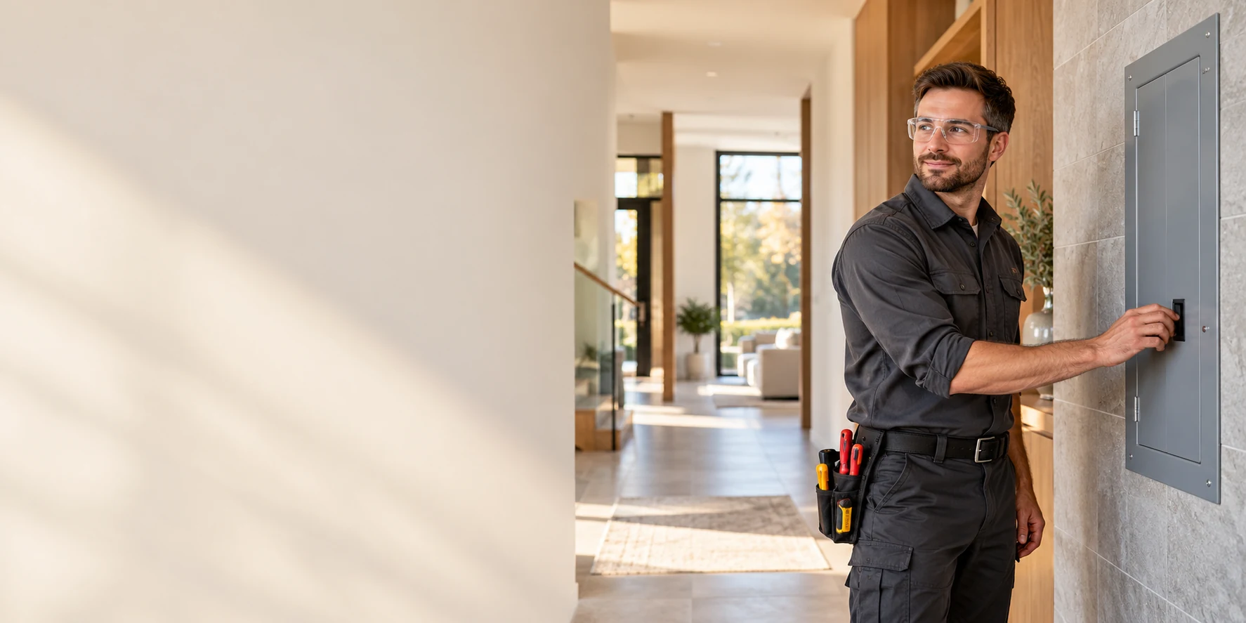 Illustrative residential electrical service scene for Vaughan